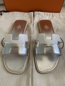 hermes glitter sandals