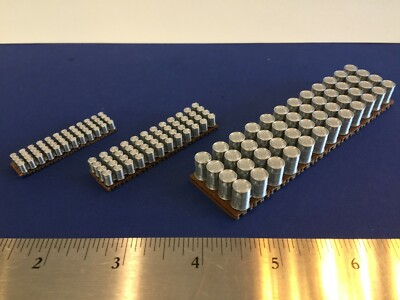 #ad 48 Barrel 55gal Drum Load with Pallets Set N Scale 1:160 No Assembly Silver $11.83