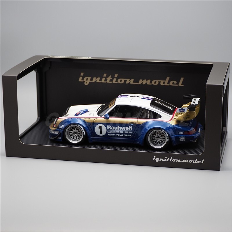 RARE* Ignition Model 1/18 Porsche RWB 911 964 in White/Blue RARE* Ignition Model 1/18 Porsche RWB 911 964 in White/Blue