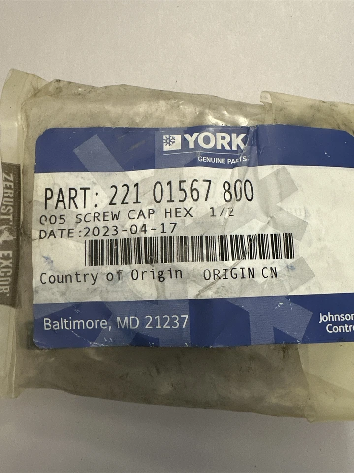 NUEVO York 005 Tapa de rosca hexagonal 1/2 221-01567-800 |NT192 Foto 2 de 4