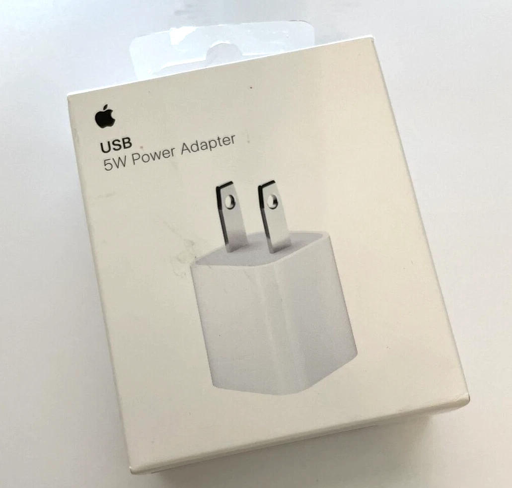 Genuine Apple USB 5W Power Adapter Wall Charger MD810LL/A - A1385 - OPEN BOX