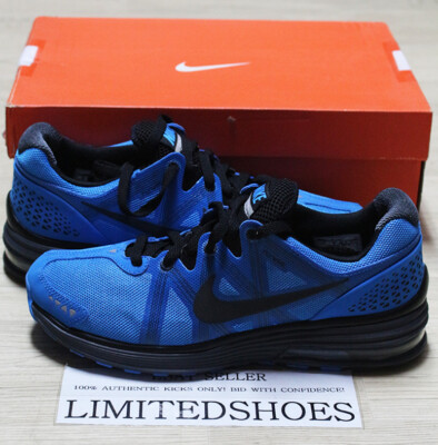 NIKE LUNARMX+ LUNARMAX PHOTO BLUE BLACK 415322-400 US 9 white grey red flyknit
