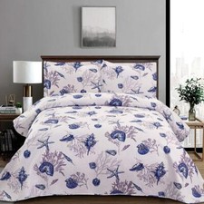 Queen Size Quilt Set Beach Quilt Bedding Queen Quilts Bedspread Coverlet Coas...