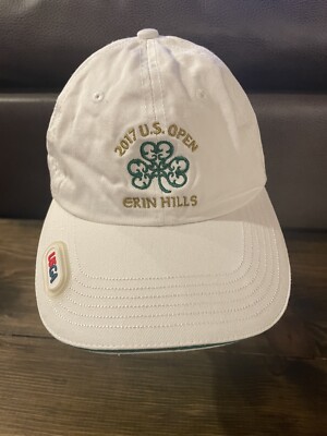 2017 U.S. Open Erin Hills Golf Hat White Strapback Cap USGA Member Official Tour 2017 US Open Erin Hills Hat Cap White Strap Back Golf USGA  main image 4