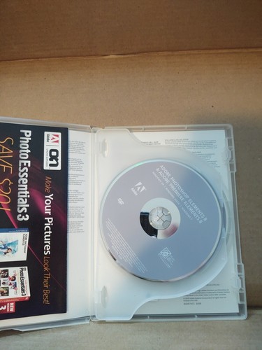 VINTAGE NOS Adobe Photoshop Elements 8 & Adobe Premiere Elements 8 w/Serial No - Picture 3 of 7