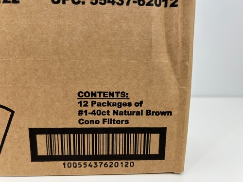 Melitta No. 1 Brown Cone Coffee Filters - 12 Packs of 40 - 480 Total Filters NEW - Picture 2 of 7