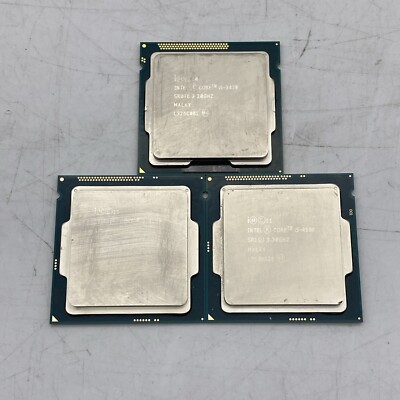 Lot of 3 Intel Core i3-4th Gen i5-3rd Gen SR1QJ SR1NP  SR0T8 CPU Processor