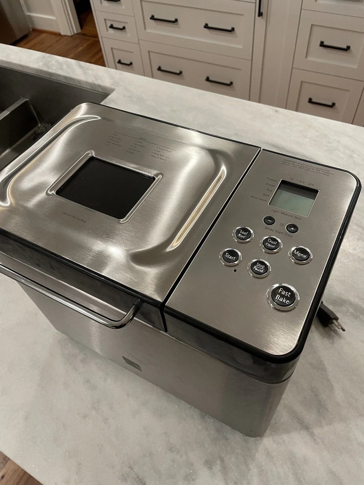 Kenmore 2 Pound Digital Bread Maker Machine Stainless