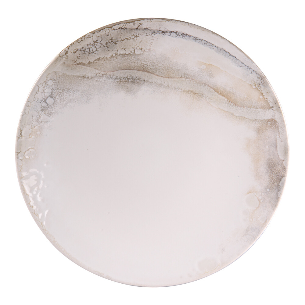 Assiette plate Mojave 27 cm lot de 6 assiettes en grès Table Passion pour service de table