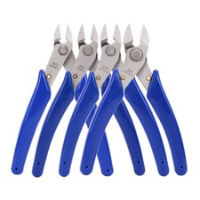 5" Diagonal Side Flush Cutter Copper Wire Cutting Cable Shears Pliers Snipper