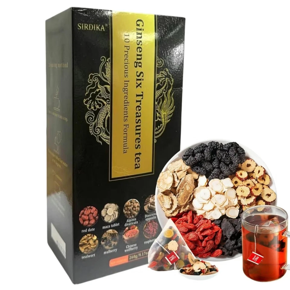 Ginseng six treasure tea Kidney tea liver tea red date tea kidney health - Image 2 of 4