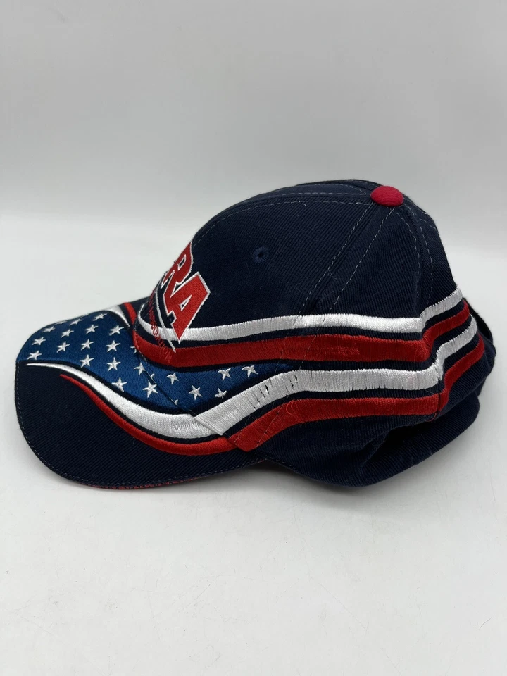 NRA Baseball Trucker Hat Stars & Stripes Wrap Around Blue Cap Adjustable  - Image 4 of 4