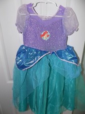 The Disney Store Ariel The Little Mermaid Dress Up Play Costume NWT 2/4