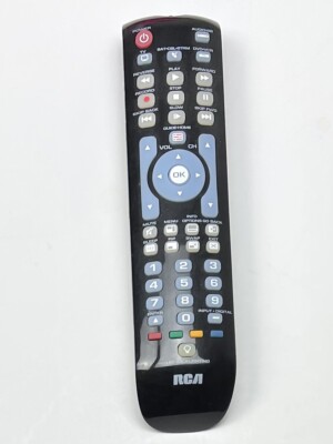 OEM Factory RCA Black 4-Device Universal Backlit REMOTE CONTROL RCRN04GR TESTED