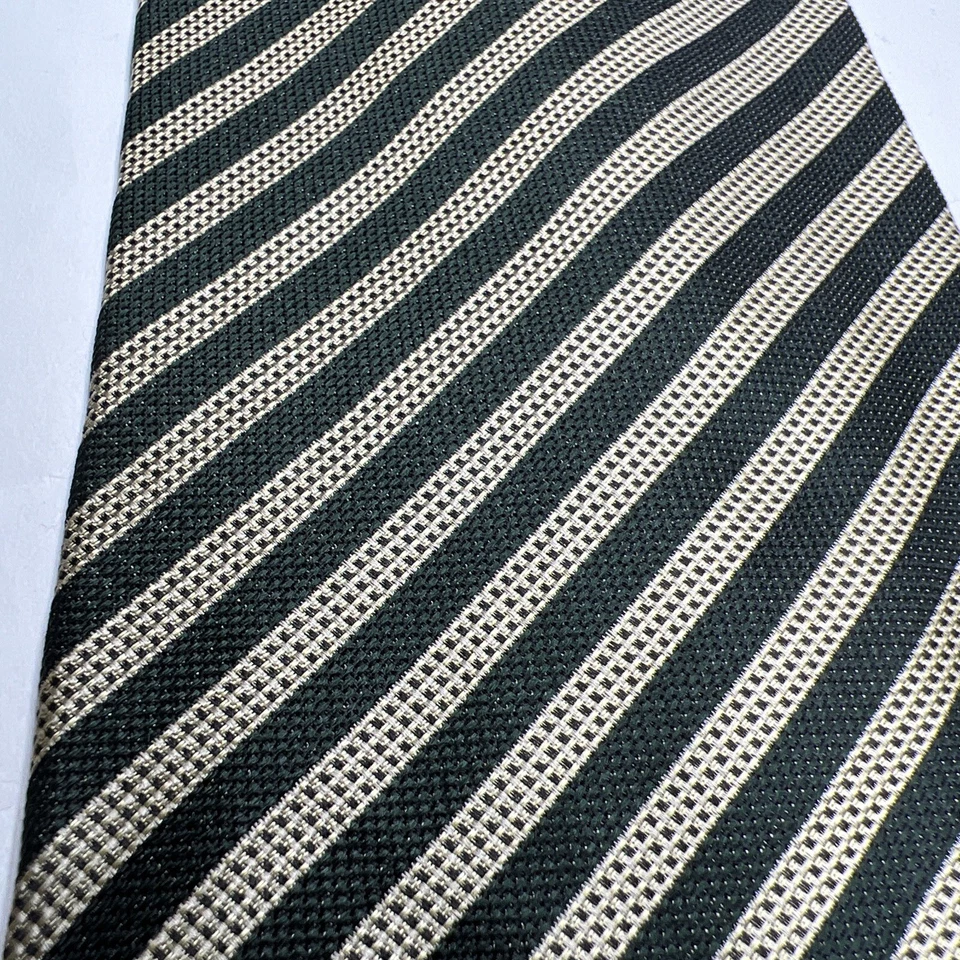 Галстук J.Crew зеленый/золотой в полоску стильный вид галстук 55 x 4 дюйма - Изображение 2 из 4