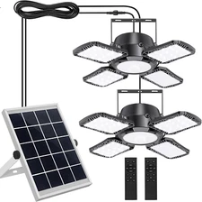 Solar Shed Light Indoor Outdoor, 176LED Solar Powered Pendant Light Daytime Avai