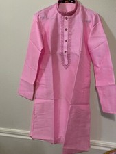 Indian Jacquard Silk Kurta For Mens Festival Wear Kurta Size 36  