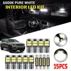 White LED Interior Lights Package for 2011 - 2018 2019 2020 Jeep Grand Cherokee
