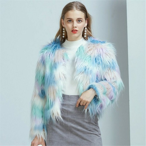 express green fur coat