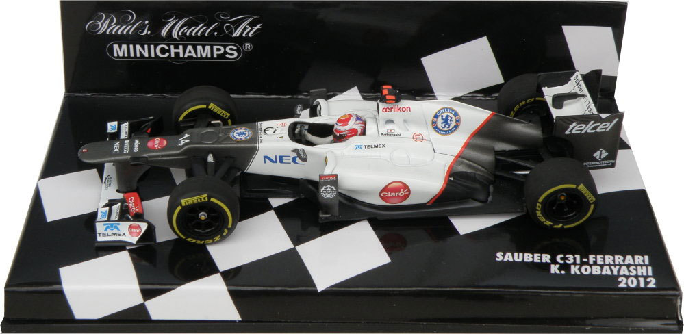 ミニカー MINICHAMPS 1/43 F1 2012 SAUBER C31 Diecast model cars Sauber F1 2012 1/43 Minichamps 2012 C31