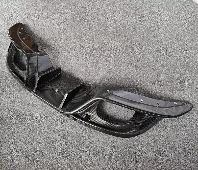 Alerón difusor labial parachoques trasero de fibra de carbono real para Jaguar tipo F 2014-2017 Foto 3 de 4