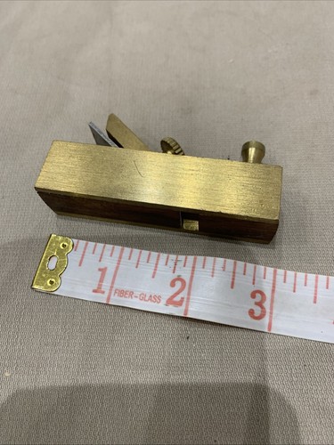 Vintage Sanderson Mini Try Square, kleiner Holzfasenhobel & Mini Messinghobel - Bild 10 von 16