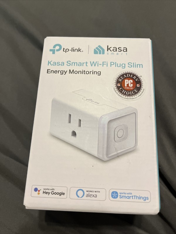 TP-Link Kasa Smart Wi-Fi Mini Plug With Energy Monitoring- White 15A  (KP-115)