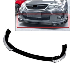 Us Front Bumper Spoiler Splitter Lip For Subaru Impreza Wrx Sti 2011-14 Gloss