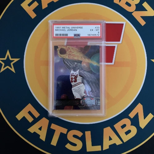 1997 Metal Universe Michael Jordan Card 23 PSA 6 Bulls HOF Chicago Basketball