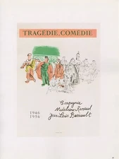 1989 VINTAGE "DUFY TRAGEDIE, COMEDIE" MOURLOT MINI POSTER COLOR Art Lithograph