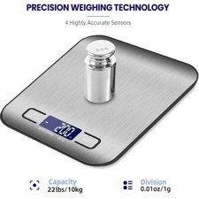 22lb Digital Kitchen Food Scale Grams Ounces Weight Loss Diet Cooking Baking New