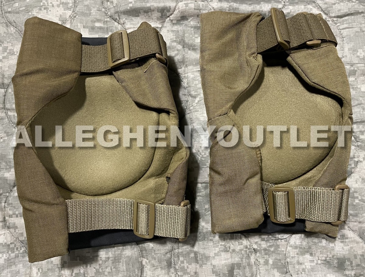 Bijan USGI Military IMPROVED Knee Pads COYOTE BROWN / BLACK