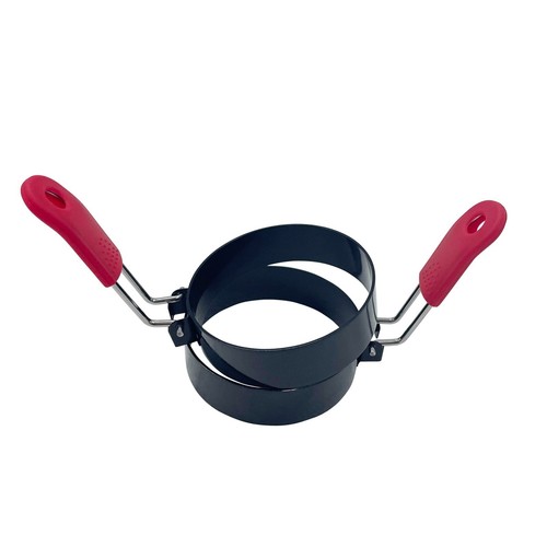 3" Fried Egg Molds Round Stainless Steel Omelet Mold with Oil Brush Nonstick - Picture 4 of 12