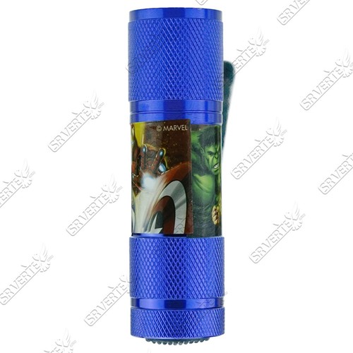 Kids Licensed Disney Cartoons Aluminium 9 LED Torch Light Boys Xmas Gift 8.7cm - Picture 163 of 302