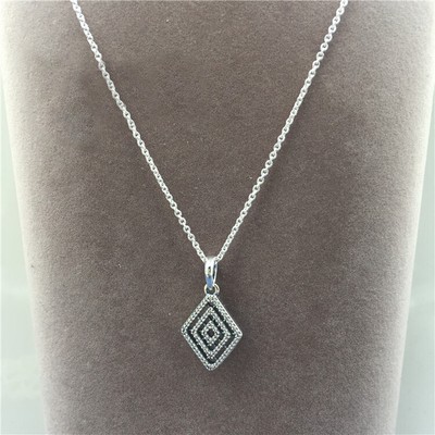 925 Sterling Silver Geometric Lines CZ 