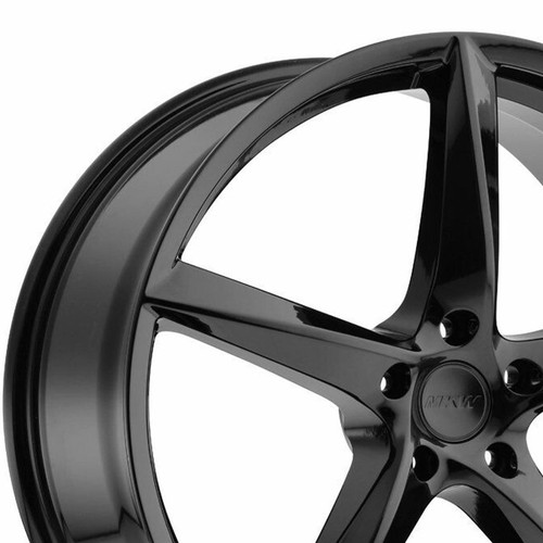 MKW M120 Satin Black 20 Inch Aluminum Wheels Performance Tires 265/45R20 - Picture 5 of 8