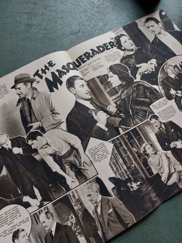 Vintage PICTURE SHOW Magazine 10 FEBRUARY 1934 Ronald Colman Elissa Landi Q510A - Picture 11 of 13