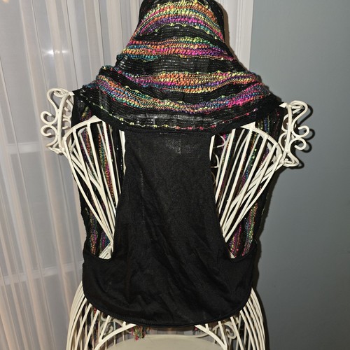 Girls Colorful Glitter Vest Scarf By JUSTICE Sz M/L - Picture 6 of 9