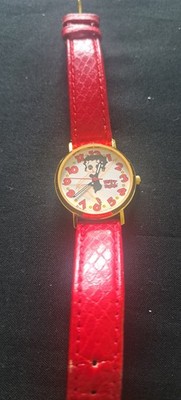 Vintage Betty Boop wristwatch, with a Red Strap. New Battery