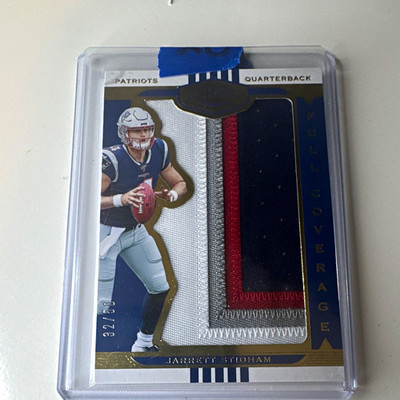 Panini Plates & Patches 2019 Jarrett Stidham Patriots Full Coverage 32/50
