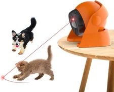 2 in 1 Motion Activated and Automatic Cat Laser Toys, Interactive Cat Toys Built