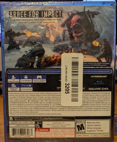 Outriders Worldslayer PS4 Sony PlayStation 4 New Sealed - Bild 2 von 3