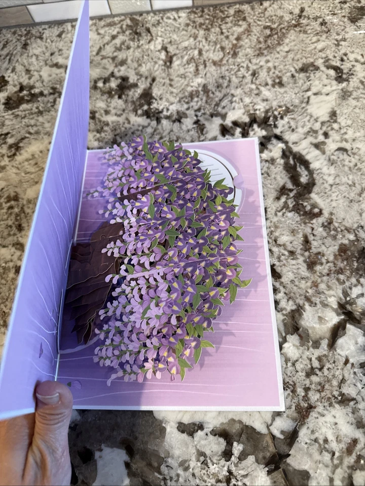 3D Wisteria Tree Pop up Card, with Detachable Popup Keepsake, Mothers Day Gift,  - Image 4 of 4