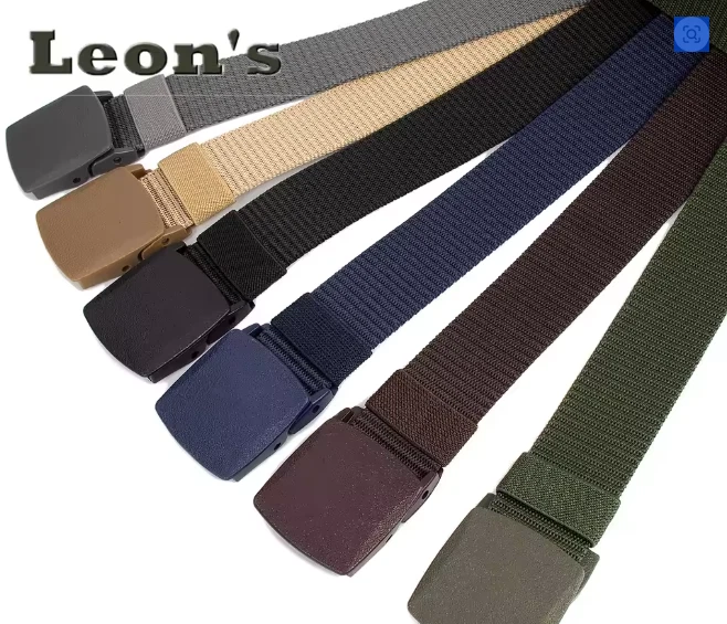 Ceinture Garçon B 1896 - Taille 26 - Bleue - Boucle Dorée - Tissu