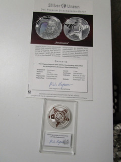 GRECIA moneta in argento 925 PP (1 oncia) 10 euro 2019 "Rinascimento"