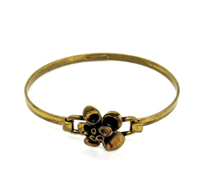 TOP DESIGNER Armreif Bronze HANNU IKONEN Finnland Modernist 70s Renmoosblüte