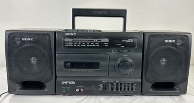 VINTAGE 1990s Sony CFS-1035 Boombox Tested & Working In Great Condition S1