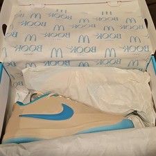 Nike Book 2 Low Top Lace-Up Sneaker Beige/Blu...