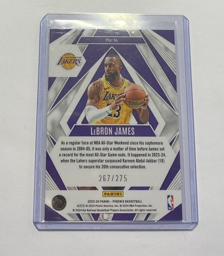 2023/24 Panini NBA LeBron James Phoenix Paragon /275 - Bild 2 von 2