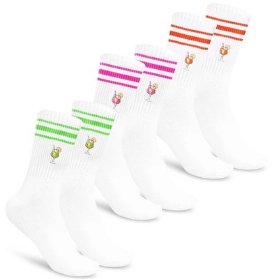 3 Paar Aperol Socken   Lustige Geschenkidee für AperolLiebhaber, Weiße Tennis...
